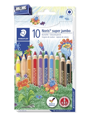 Staedtler Kredka ołówkowa Noris Club Super Jumbo zestaw (10)